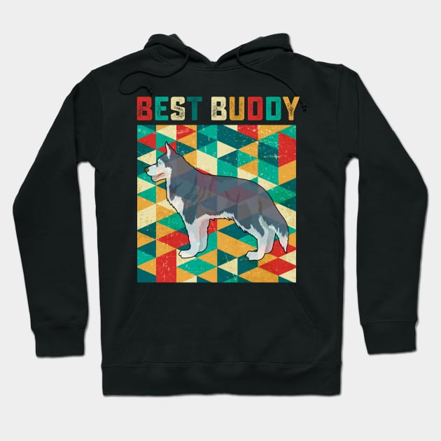 Best Buddy Siberian Husky Hoodie by danieldamssm